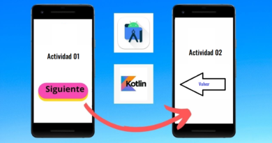 Comunicación entre actividades Android Studio + Kotlin